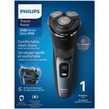 Philips Shaver Series 3000 SkinProtect-technologie, elektrisch nat en droog scheerapparaat voor heren, antraciet, met opvouwbare baardtrimmer, draadloos, S3144/00