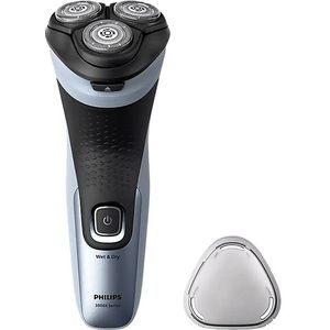 Philips Shaver Series 3000X - Elektrisch Wet & Dry scheerapparaat voor mannen voor nat en droog scheren, met SkinProtect-technologie, uitklapbare baardtrimmer, in Diepzwart (model X3053/00)