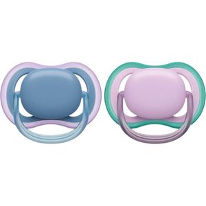 Philips Avent Ultra Air Fopspeen 6-18 mnd Paars Blauw 2 stuks
