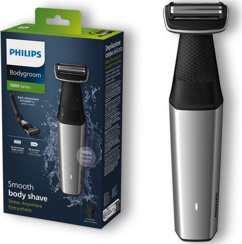 Philips - BG5021/16 - Bodygroomer - Zilver - Voor het hele lichaam