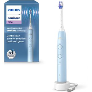 Philips - Sonicare 6100 - Elektrische Tandenborstel - Lichtblauw - 1 st