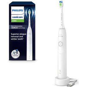 Philips Sonicare 5300 Series - Elektrische Tandenborstel - Wit - Wittere tanden - HX7108/01