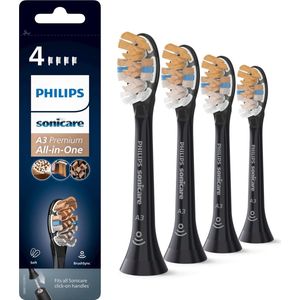 Philips Sonicare opzetborstels A3 Premium All-in-One HX9094/11 Zwart - 4 stuks