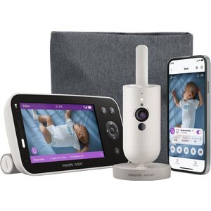 Philips - Avent Babyfoon met Camera - Premium Connected - Silk White