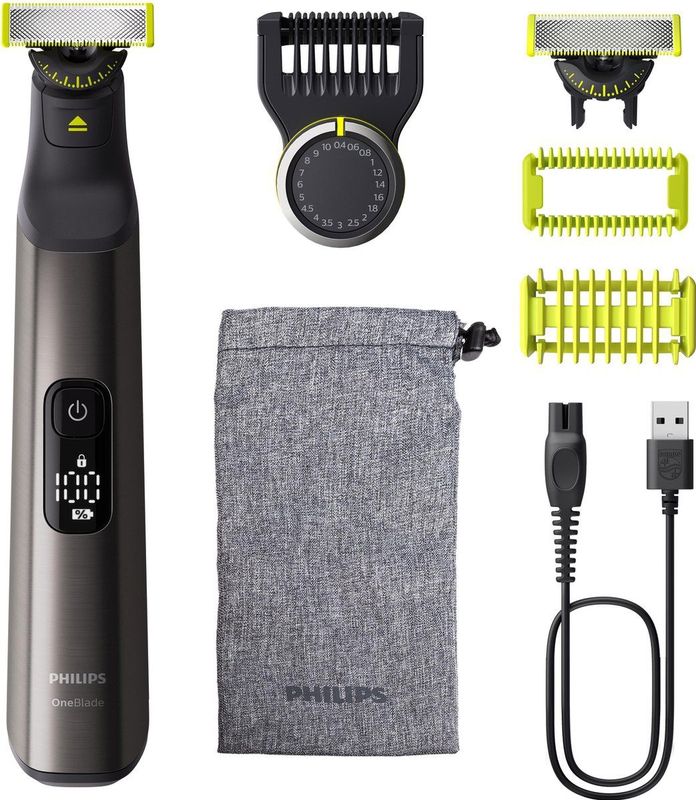 Philips OneBlade Pro 360 Face + Body - Zilver - Trimmer en Scheerapparaat