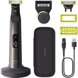 Philips OneBlade Pro 360 Face + Body – Zilver - Trimmer, scheerapparaat en styler in 1 - Inclusief luxe reisetui - QP6652/30