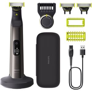 Philips - OneBlade Pro 360 - Tondeuse - Zwart - Elektrisch - Inclusief 2 Lames