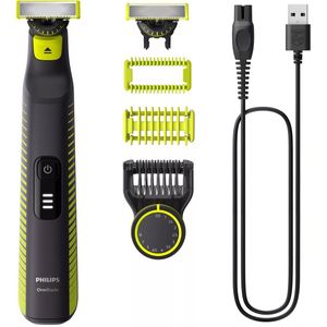 Philips - OneBlade Pro - Ontharingsapparaat - Zwart-Limoen - Wasbaar