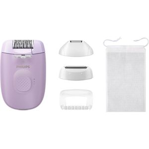 Philips - Epilator Series 4000 - Paars - 2 Snelheden - LED-Licht