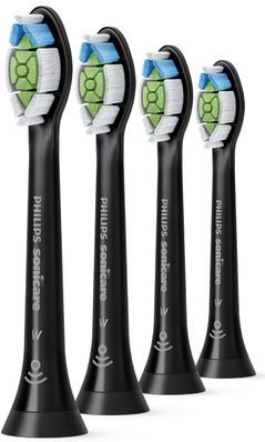 Philips Sonicare Optimal White W2 - Opzetborstels - Zwart - Verpakking van 4