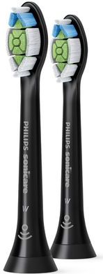 Philips - Sonicare Optimal White W2 - Opzetborstels - Zwart - Verpakking van 2