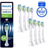 Philips - Sonicare W2 Optimal White - Opzetborstels - Wit - Verpakking van 8