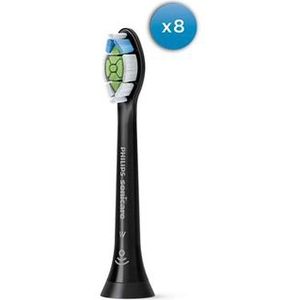 Philips - Sonicare W2 Optimal White - Opzetborstels - Zwart - Verpakking van 8