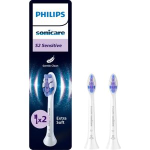 Philips - Sonicare Optimal Sensitive S2 - Opzetborstels - Wit - Verpakking van 2