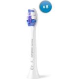 Philips - Sonicare Optimal Sensitive S2 - Opzetborstels - Wit - Verpakking van 8