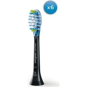 Philips - Sonicare C3 Premium - Tandenborstels - Zwart - Lot van 6