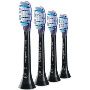Philips - Sonicare Premium GumCare G3 - Opzetborstels - Zwart - Verpakking van 4