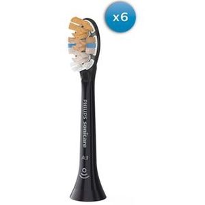 Philips - Sonicare A3 Premium All-in-One - Têtes de Brosse à Dents - Noir - Lot de 6