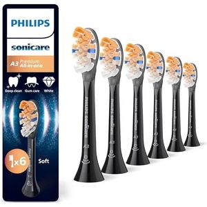 Philips Sonicare Premium All-in-One HX9096/88 Vervangende Opzetstuk voor Tandenborstel Black 6 st