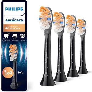 Philips Sonicare Aufsteckbürsten A3 Premium All-in-One, für eine gründliche Gesamtreinigung, für jedes Sonicare Handstück