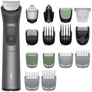 Philips - Series 7000 - Multigroom - Staal - 17 in 1 - Baardtrimmer - Neushaartrimmer - Precisietrimmer - Lichaamstrimmer - Wenkbrauwtrimmer