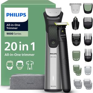 Philips - Series 9000 Mg9557/15 - Multigroom - Draadloos - 15 Opzetkammen - Waterdicht