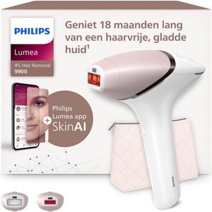Philips Lumea IPL 9900 Series – IPL Ontharingsapparaat – AI haarvermindering analyse - 2 attachments - Draadloos - BRI950/02