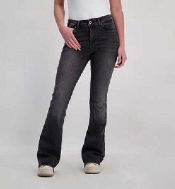 CARS Jeans Broeken MICHELLE Flare Den.Black Used