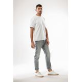 Jeans - Licht Grijs - Lange Pijp - Katoen - Kleurverloop