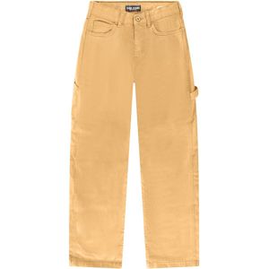 Jeans - Zand - Loose Fit - Normale Taillehoogte - Wijd