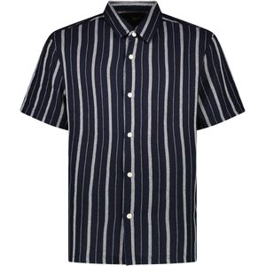 Cars Jeans - Watts - Korte Mouw Overhemd - Blauw - Heren