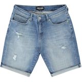 CARS - VALCO Short - Jeans - Stone Blue - Regular Fit - Ritssluiting