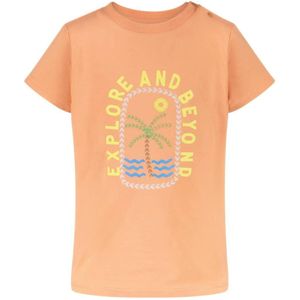 Little Cars - T-shirt - Oranje - Katoen/Elastaan