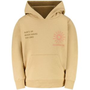 Little Cars hoodie beige