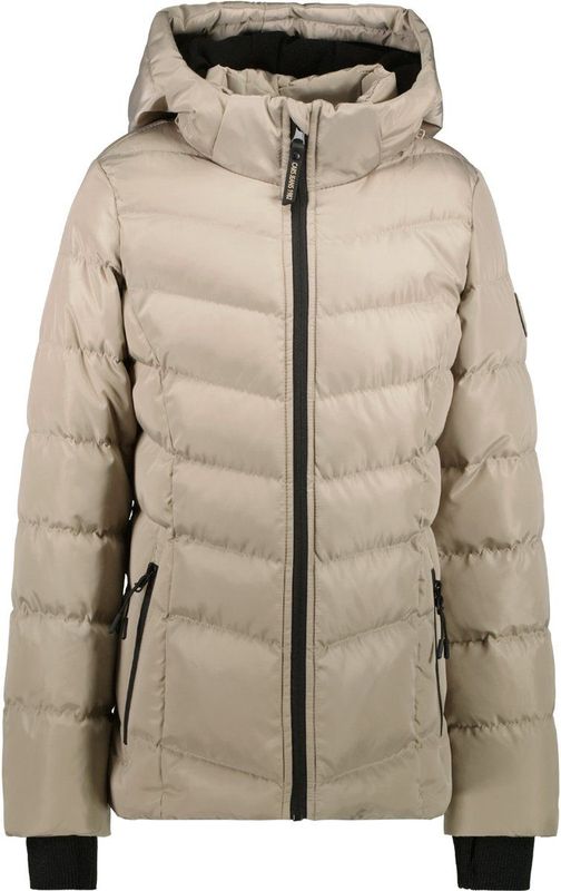 CASSY - Gewatteerde Jas - Taupe - Dames - Met Vaste Capuchon