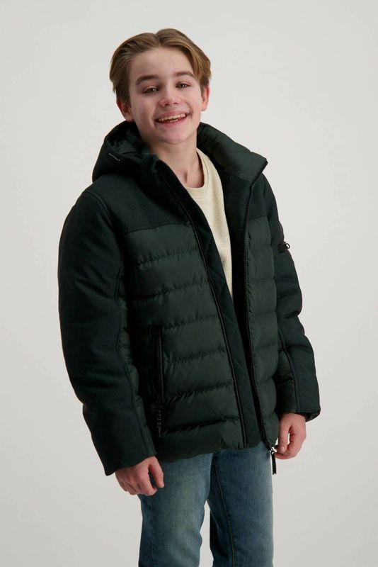 Cars - Gewatteerde Jas - Donkergroen - Waterafstotend - Met Capuchon
