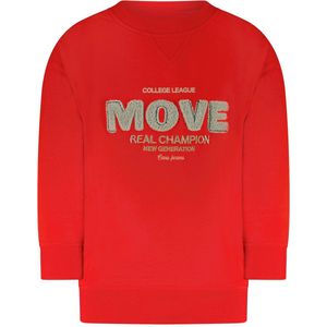 Little Cars - Sweater - Rood - Lange Mouwen - Ronde Hals