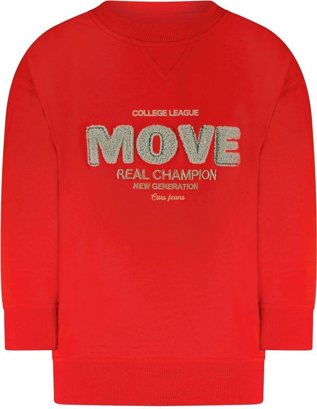 Little Cars - Sweater - Rood - Lange Mouwen - Ronde Hals