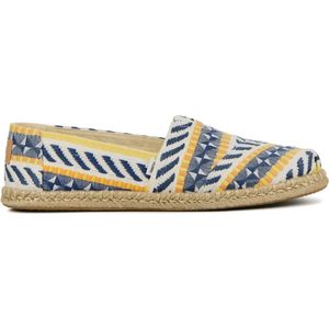 TOMS - Alpargata Rope - Instappers - Blauw Wit - Canvas