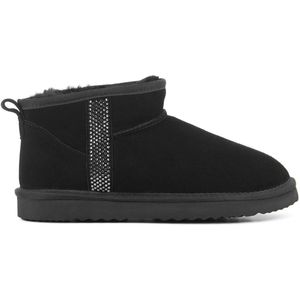 Lina Locchi - Extreme Glitter - Enkellaarzen - Zwart - Wol