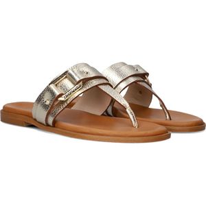 Stefano Lauran Met Teenslipper Slippers Dames - Goud