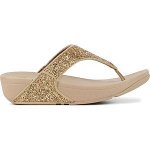 FITFLOP Lulu Glitter Slippers - Dames - Goud - Rubber - Comfortable