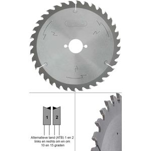 Cirkelzaagblad - 180mm - 36 Tands - asgat 20mm TCT zaagblad geschikt voor hout, kunststof, mdf, multiplex - SPERO