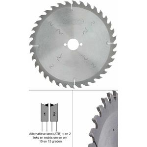 Cirkelzaagblad T.C.T 210mm/40T- asgat 30mm - HoukemaToo
