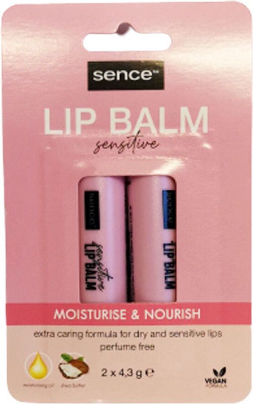 SenceBeauty - Sensitive Lipbalm Duo - Lippenbalsem - Hydrateert - 2 Stuks