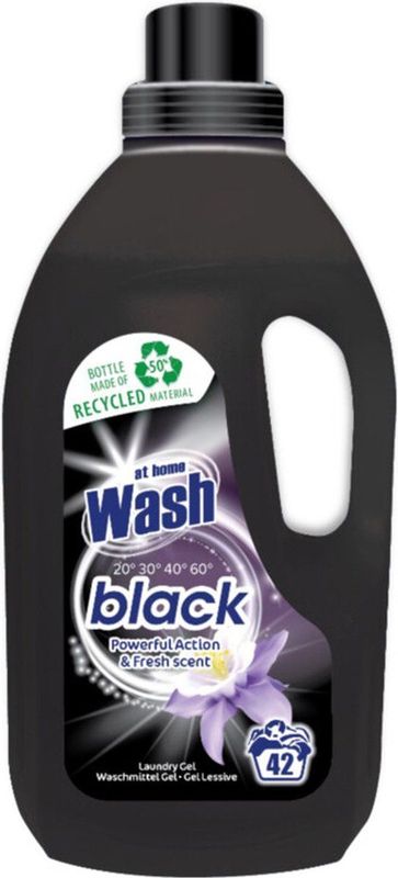 6x At Home Wasmiddel Black 42 Wasbeurten Zwart 1,5 liter