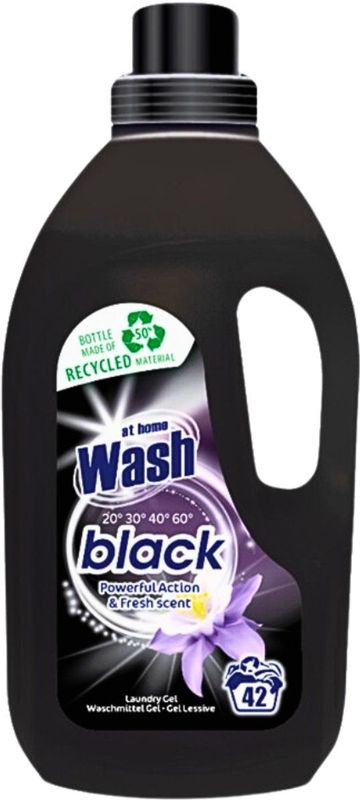 At Home - Vloeibaar Wasmiddel - Zwart - 1,5 Liter - 42 Wasbeurten