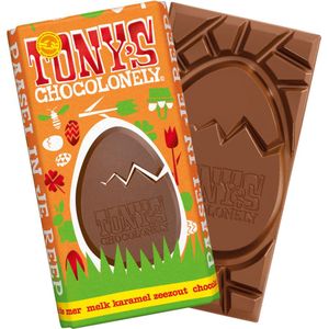 Tony&apos;s Chocolonely - Osterbar Milch Karamell Meersalz - 180g