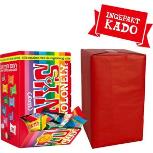 Tony's Chocolonely Tiny Tony's Mix - Chocolade Verjaardag Cadeau Vrouw of Man ingepakt in cadeaupapier - Mini Uitdeel Chocolaatjes Bundel Mix met 10 Verschillende Chocola Smaken - Geschenkset voor Hem of Haar