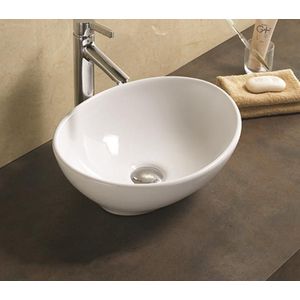 Waskom Vienna 40 x 33 cm Keramiek Glans Wit
